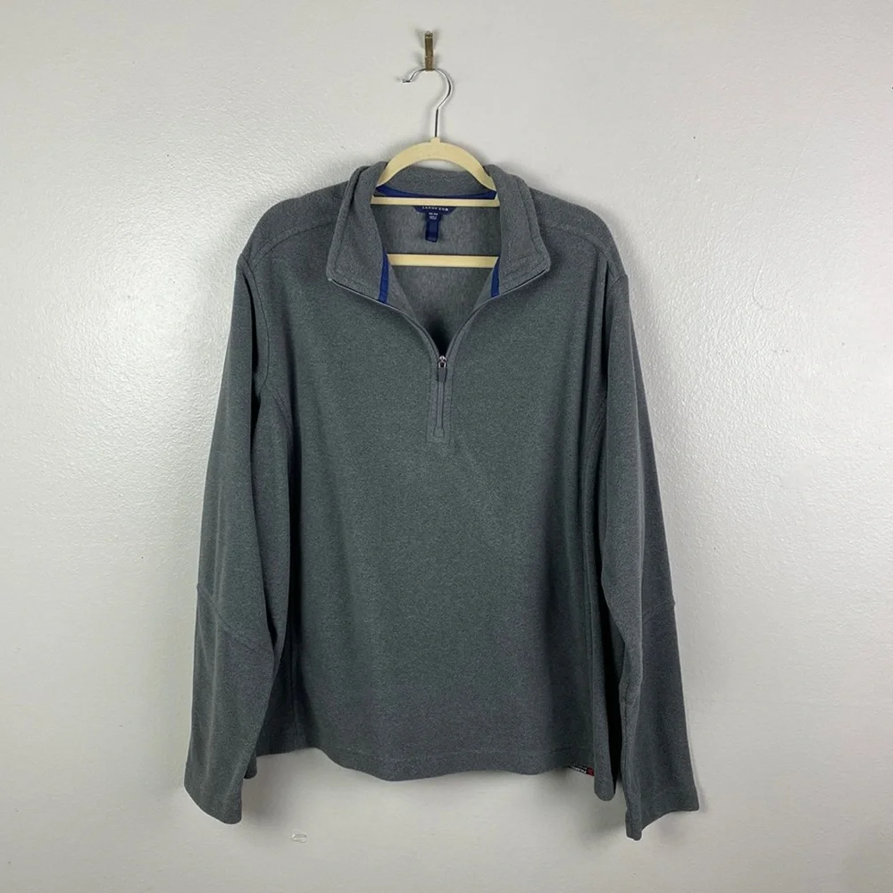 Lands' End | Men's Polartec Fleece Quarter Zip Pullover 46-48 (XL)